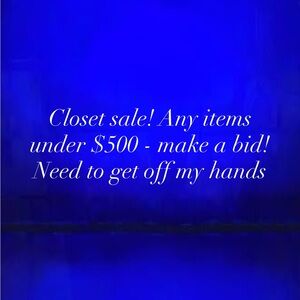 Closet Sale Announcement